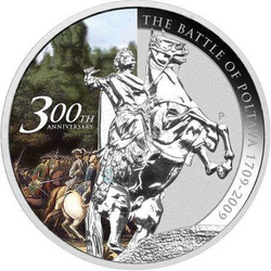 Batalla de Poltava 1 oz Plata 2009
