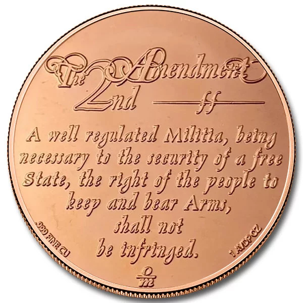 2nd Amendment Eagle 1 ounce of copper