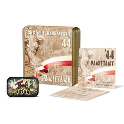 Lingotto Powstanie Warszawskie “'44 Pamiętamy” colorato 2 once d'argento 2024 Antique Finish