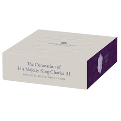 The Coronation of His Majesty King Charles III £5 Silber 2023 Proof