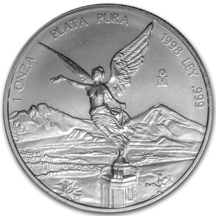 Mexican Libertad 1 uncja Srebra 1998