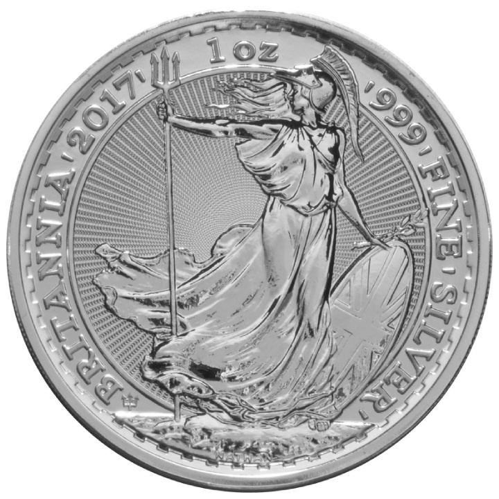 Britannia 1 uncja Srebra 2017 20th Anniversary Privy NGC Gem Uncirculated First Day of Issue USZKODZONY SLAB