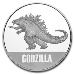 Niue: Godzilla 1 unce stříbra 2021