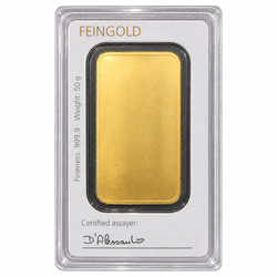 Lingot d’or 50 g Degussa