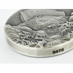 Niue: Biblical - Noah's Dove 2 oz Silver 2018 Proof Antiqued Coin
