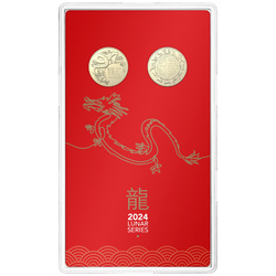 RAM: Zestaw 2 monet Lunar - Rok Smoka 2024