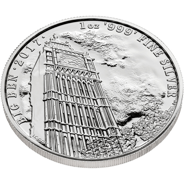 Silver Coin Landmarks of Britain: Big Ben 1 oz Silver 2017