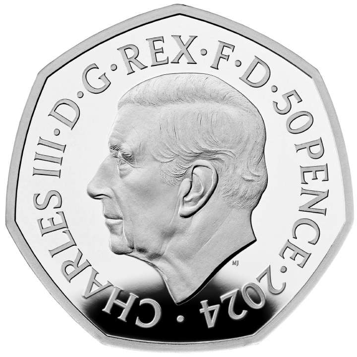 Star Wars: Death Star II 50p coloured Silber 2024 Proof