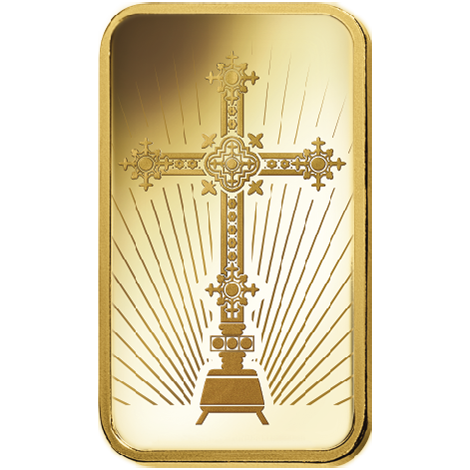 5 gram Goldbarren Pamp Suisse Religious Series (Romanesque Cross)