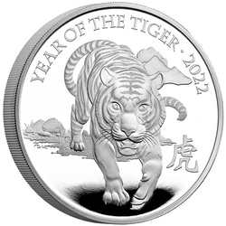 Lunar: Rok Tygrysa 1 uncja Srebra 2022 Proof