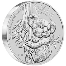 Koala 1000 grammi d'argento 2024