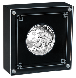 Lunar III : Année du Buffle 1 once d'argent 2021 Proof