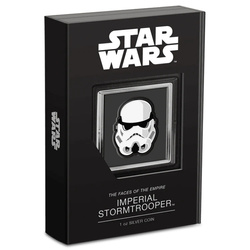 Niue: Star Wars The Faces of the Empire - Imperial Stormtrooper coloured 1 oz Silver 2021 Proof