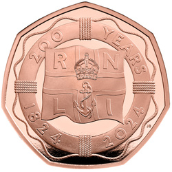 200 Years of the RNLI 50p Złoto 2024 Proof 