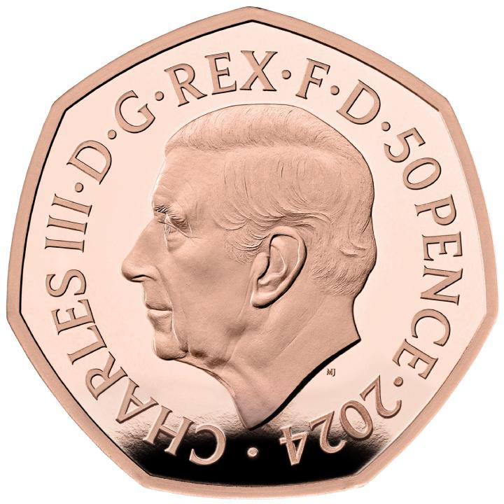 Dinosaurs: Iconic Specimens - Tyrannosaurus Rex 50p Gold 2024 Proof