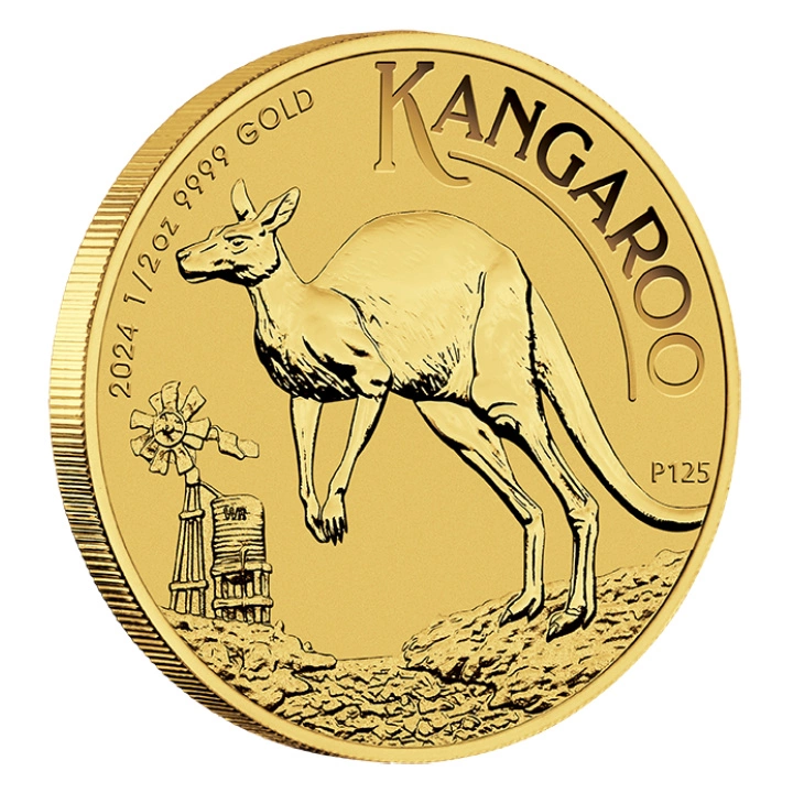 Australijski Kangur 1/2 uncji Złota 2024