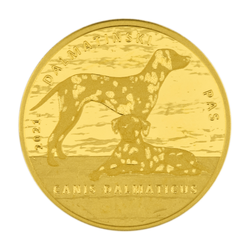 Croatia: Dalmatian Dog 1 oz Gold 2021