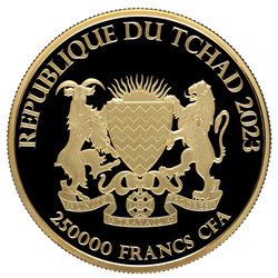 Republic of Chad: Bull & Bear 1/2 oz Gold 2023