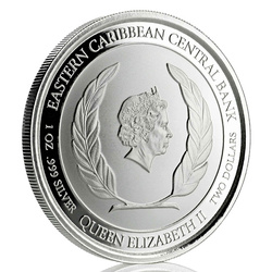 St. Lucia: Flamingo 1 oz Silver 2019