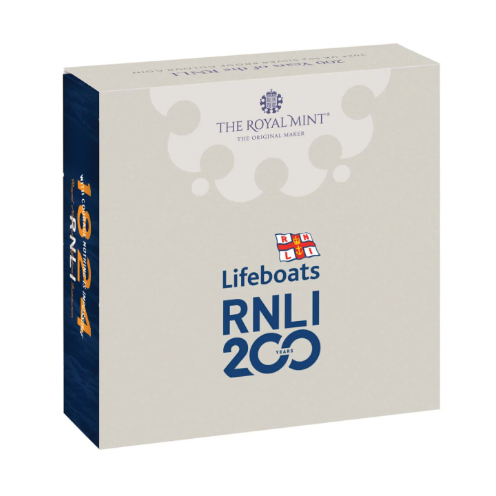 200 de ani de la RNLI 2024 50p colorată din argint Proof