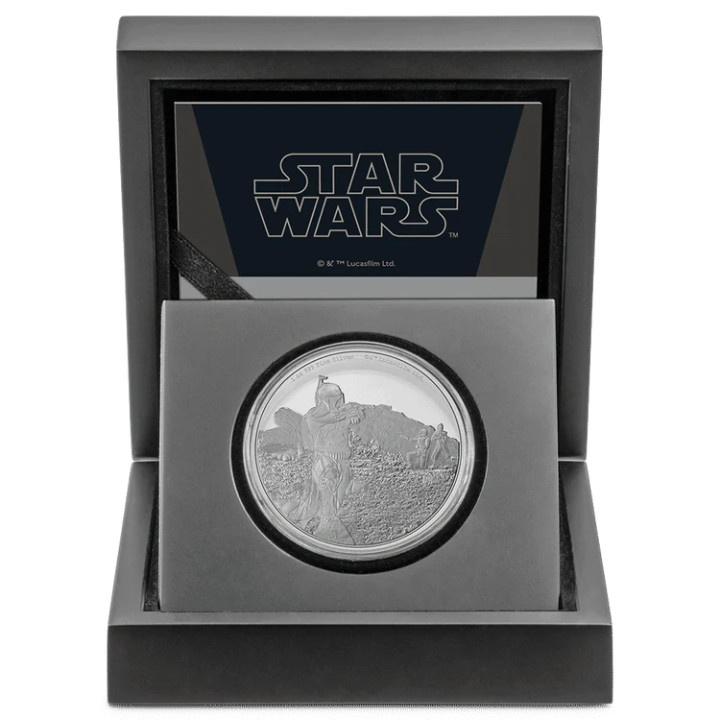 Niue: Star Wars The Mandalorian – Boba Fett 1 oz Silber 2022 Proof