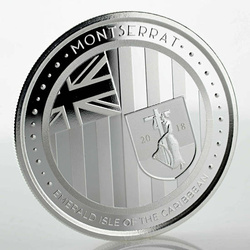 Montserrat: Isla Esmeralda del Caribe 1 oz Plata 2018