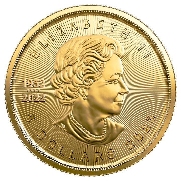 Kanadyjski Liść Klonowy 1/10 uncji Złota 2023