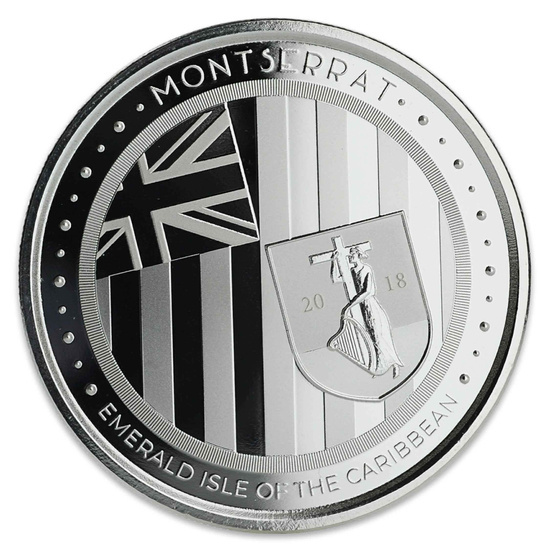 Montserrat: Emerald Isle of the Caribbean 1 oz Silver 2018