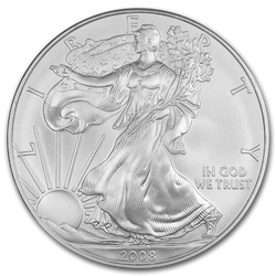 Americký orel 1 unce stříbra 2008