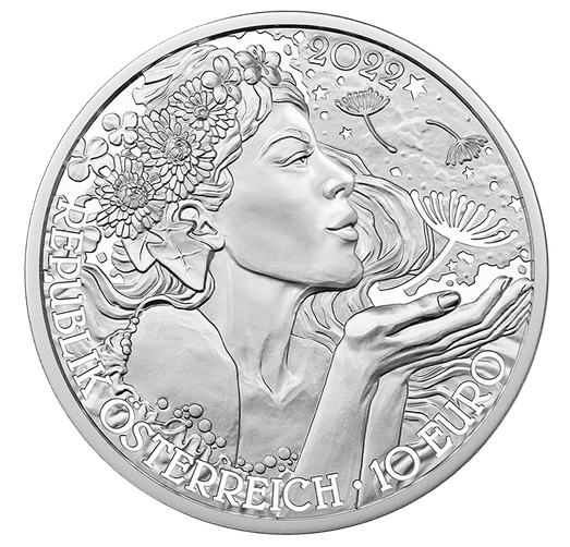 The Dandelion 10 Euro Silber 2022