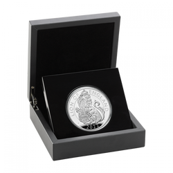 Les bêtes royales Tudor : Lion d'Angleterre 5 onces d'argent 2022 Proof