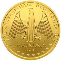 Germania: Sito patrimonio mondiale dell'UNESCO - Valle del Medio Reno superiore 1/2 oncia d'oro 2015