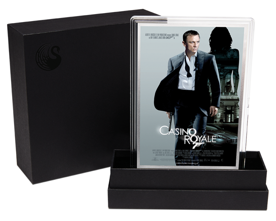 Filmový plakát: 007 James Bond – Casino Royale 5 gramů stříbra 2020 (stříbrná fólie)