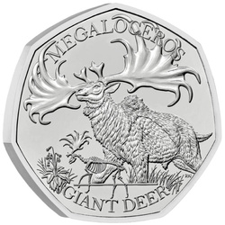 Ice Age Giants - Giant Deer 50p Cuproníquel 2024