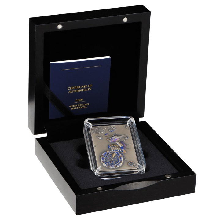 Niue: Pastel Circus - Rising coloured $5 Silver 2023 High Relief Antiqued Coin