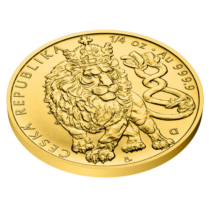 Gold Coin Niue: Czech Lion 1/4 oz Gold 2026
