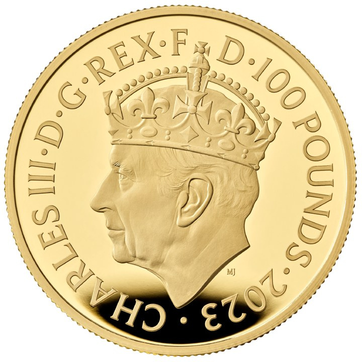 La Coronación de Su Majestad el Rey Carlos III 1 uncja Złota 2023 Proof