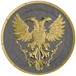 Mythical Forest: Yggdrasil Goldenleaf vergoldete 1 Unze Silber 2025 Black Ruthenium