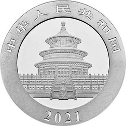 Chińska Panda 30 gramów Srebra 2021