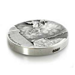 Niue: Biblical - Chariot of Fire 2 oz Silber 2018 Proof Antiqued Coin 