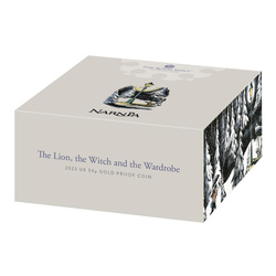 Lew, Czarownica i Stara Szafa 50p Złoto 2023 Proof 