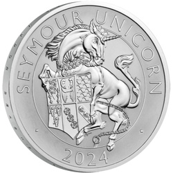 The Royal Tudor Beasts - The Seymour Unicorn & Reverse Frosted 2 Coin Set Proof 2024