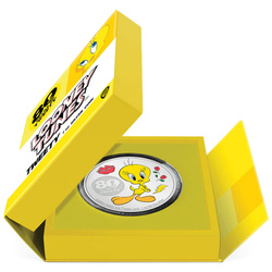 Niue: Tweety 80th Anniversary coloured 1 oz Silber 2022 Proof
