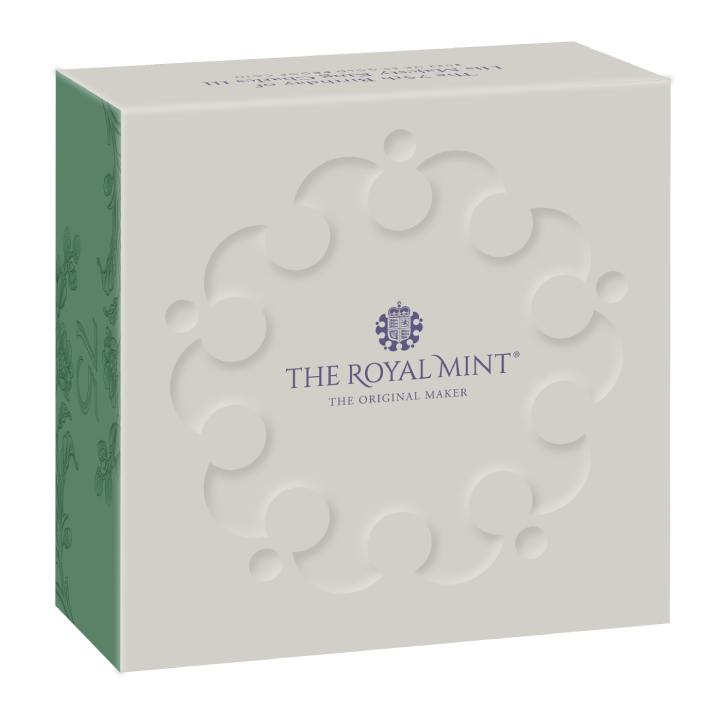 75º Aniversario de Su Majestad el Rey Carlos III £5 Oro 2023 Proof