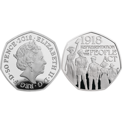 Sada 14 stříbrných mincí Velká Británie 2018 Proof