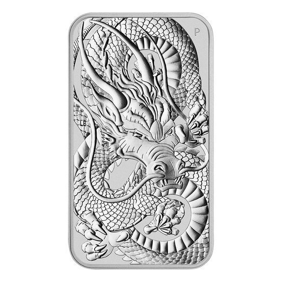 Dragon Rectangular Coin 1 oz Silver 2021