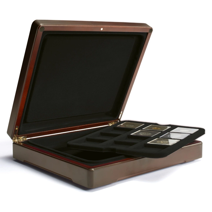 Leuchtturm - Coffret de présentation Mazzola pour 24 pièces Quadrum (palette noire)