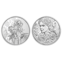 La pivoine 10 euros argent 2024