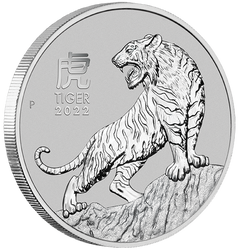 Lunar III: Anno del Tigre 1 oncia di platino 2022