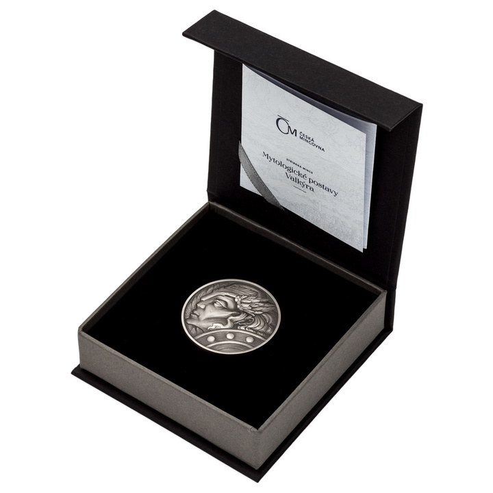 Niue: Mythological Figures - Valkyrie Stand 1 uncja Srebra 2025 Antiqued Coin